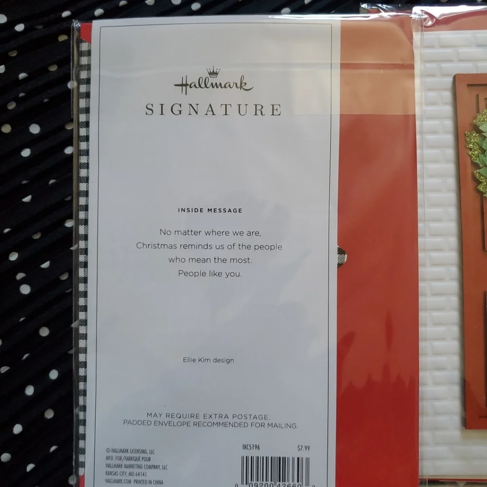 Hallmark Red and Green Holiday Card Set 2ct